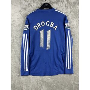 Vintage Adidas Chelsea FC Drogba Jersey Mens S/M Futbol Euro League Soccer